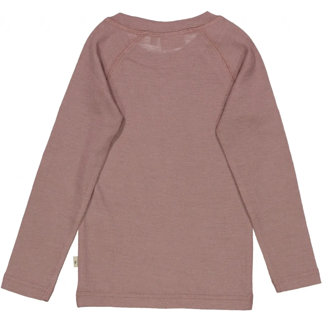 Wool T-Shirt LS - dusty lilac