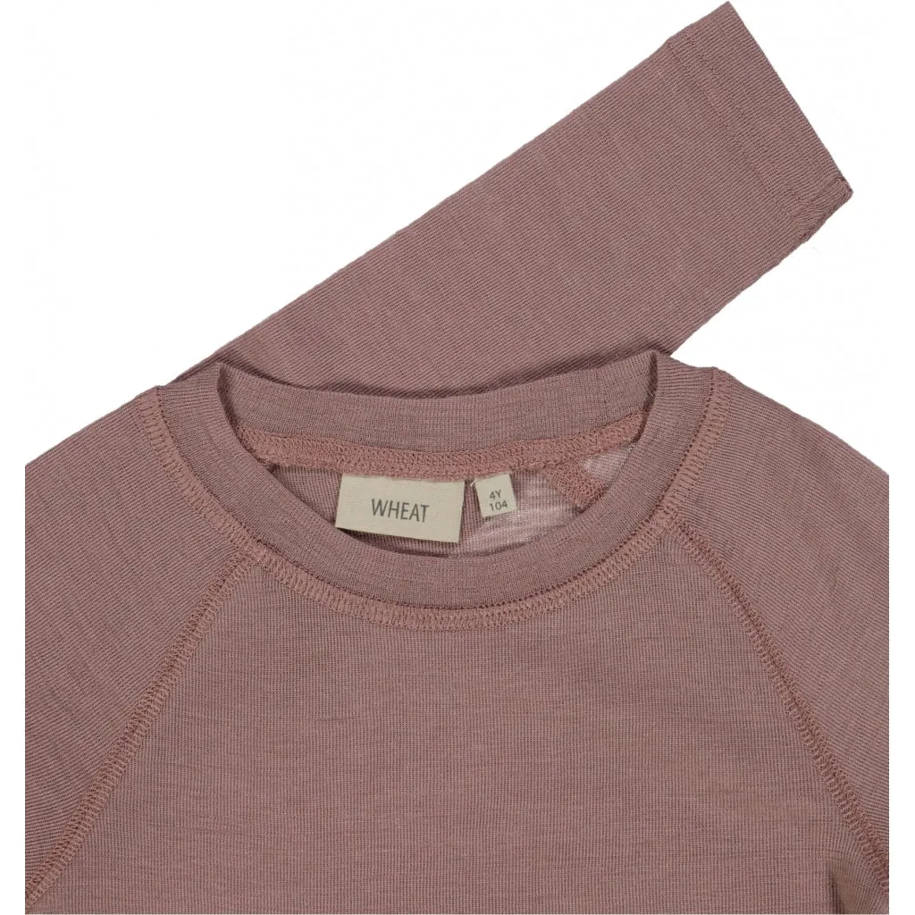 Wool T-Shirt LS - dusty lilac