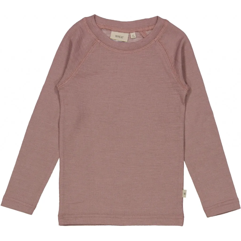 Wool T-Shirt LS - dusty lilac