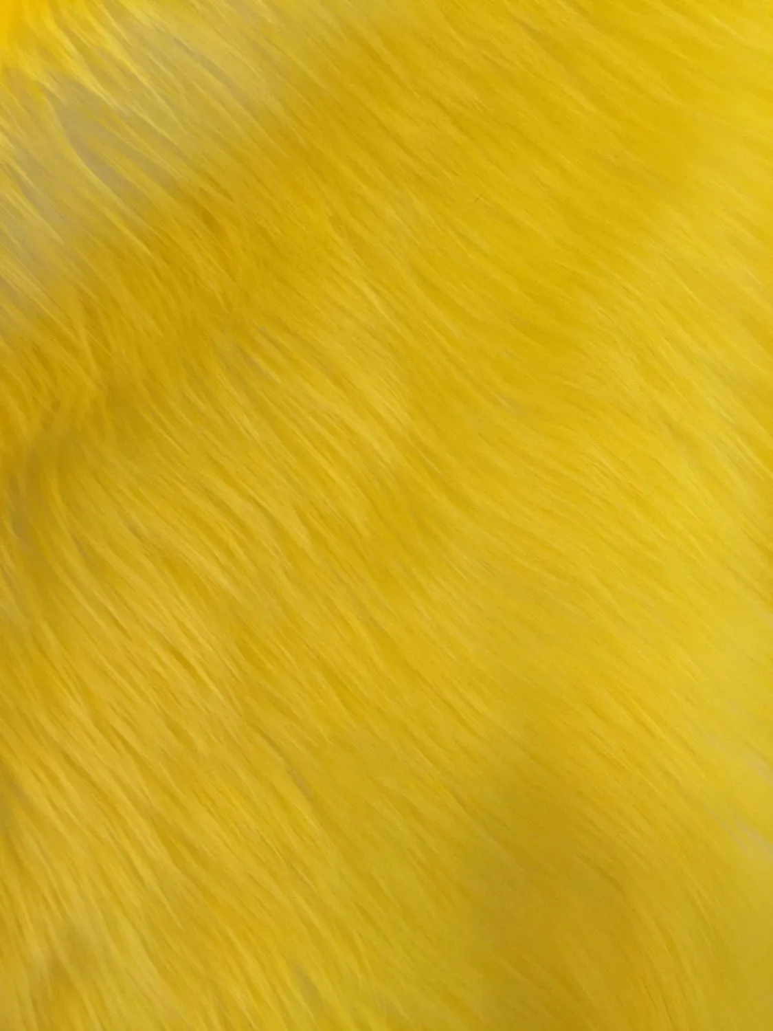 Yellow/ivory deluxe cotton candy design-shaggy faux fun fur-2 tone super soft faux fur- sold by the yard-